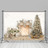 Lofaris White Candle Beige Socks Winter Backdrop For Party